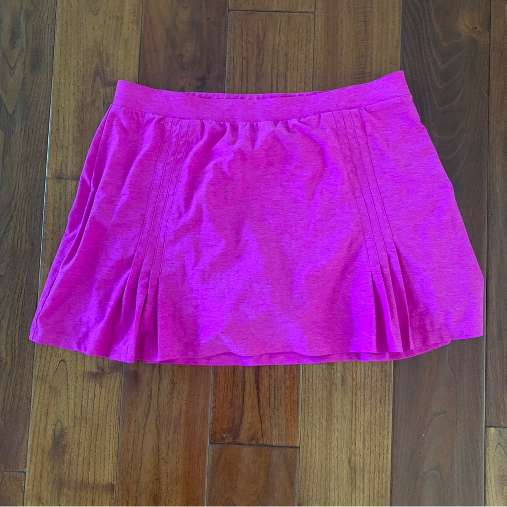 Tail Skort Fuchsia Pink Size L Attached Shorts Pleat Front Golf Tennis Pickle